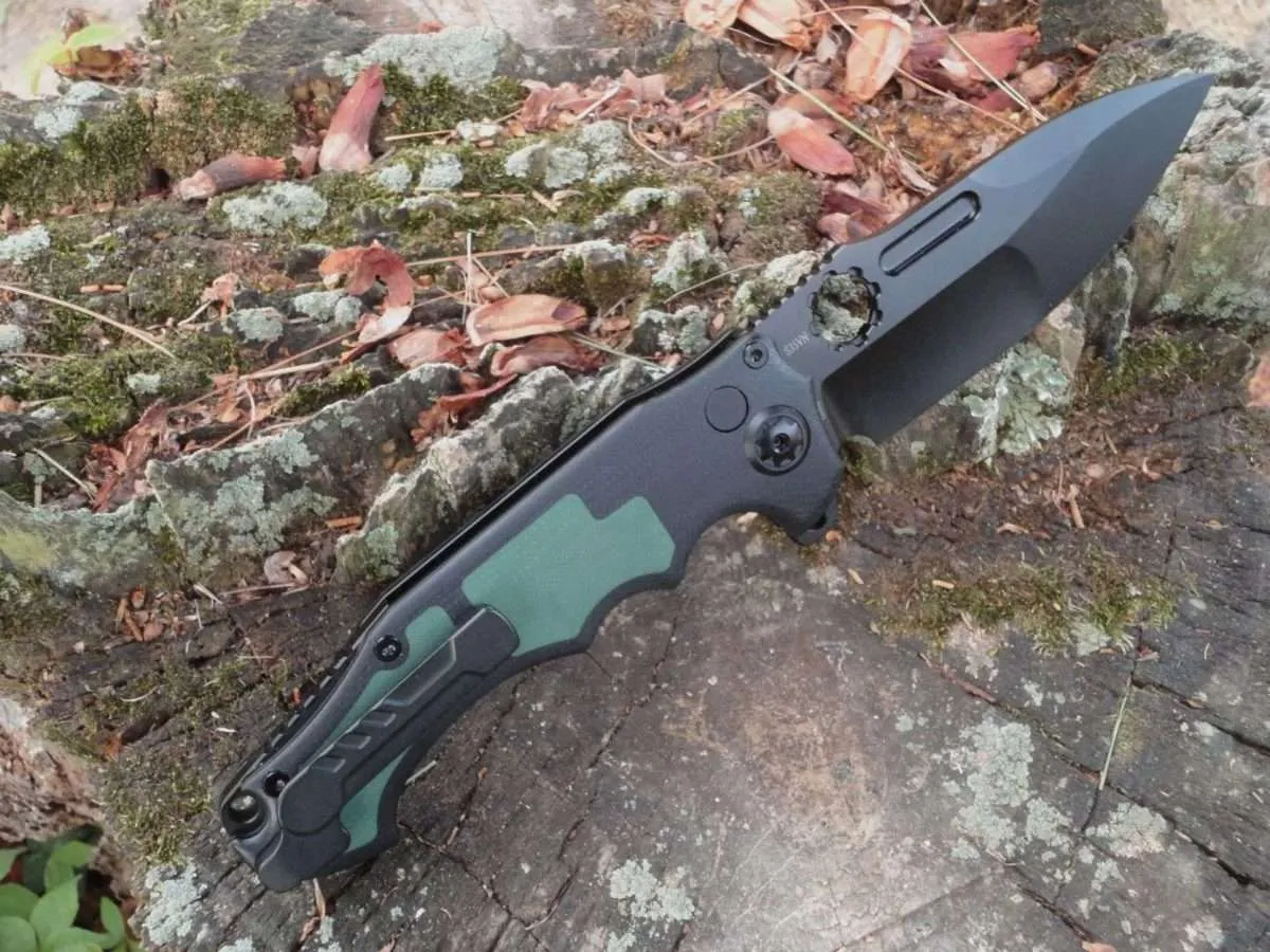 ADV Tactical PitBoss 2-Green G-10/Black Blade