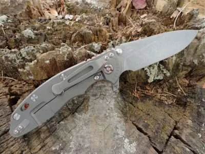 Hinderer XM-18 3.5 Working Finish Slicer (Hollow Grind)-Orange G-10